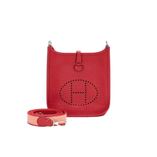 Hermes Evelyne TPM Rouge Casaque Clemence Leather