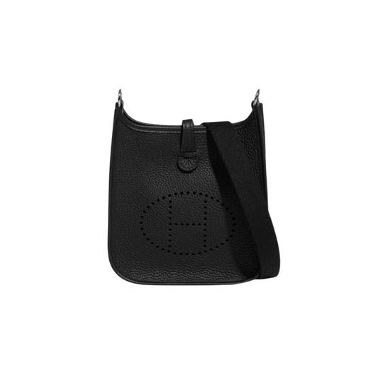 Hermes Evelyne TPM Noir Clemence Leather