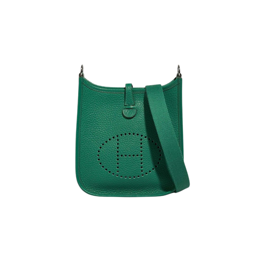 Hermes Evelyne TPM Vert Vertigo Clemence Leather