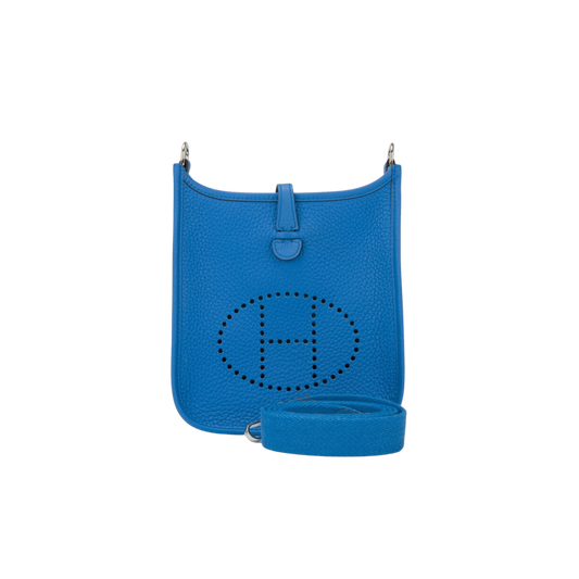 Hermes Evelyne TPM Bleu Zanzibar Clemence Leather