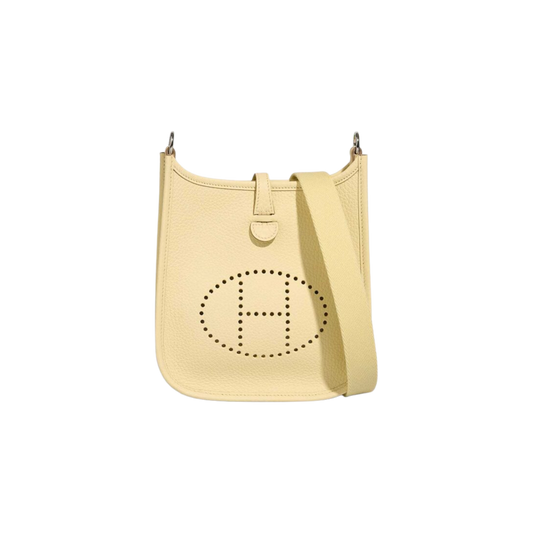 Hermes Evelyne TPM Jaune Milton Clemence Leather
