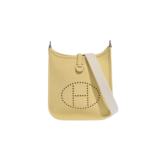 Hermes Evelyne TPM Jaune Poussin Clemence Leather