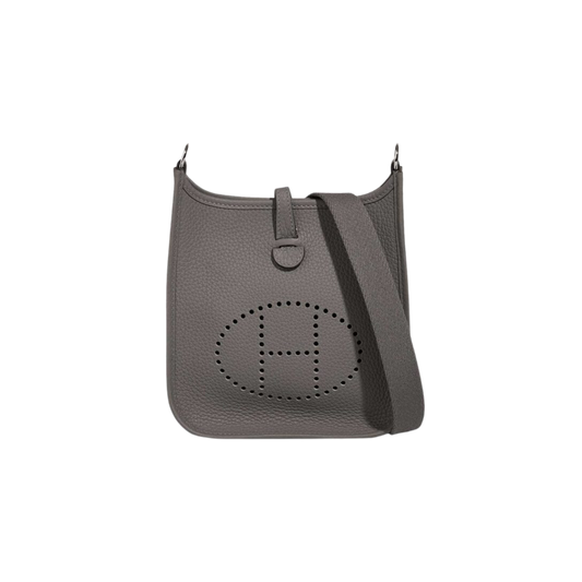 Hermes Evelyne TPM Gris Meyer Clemence Leather