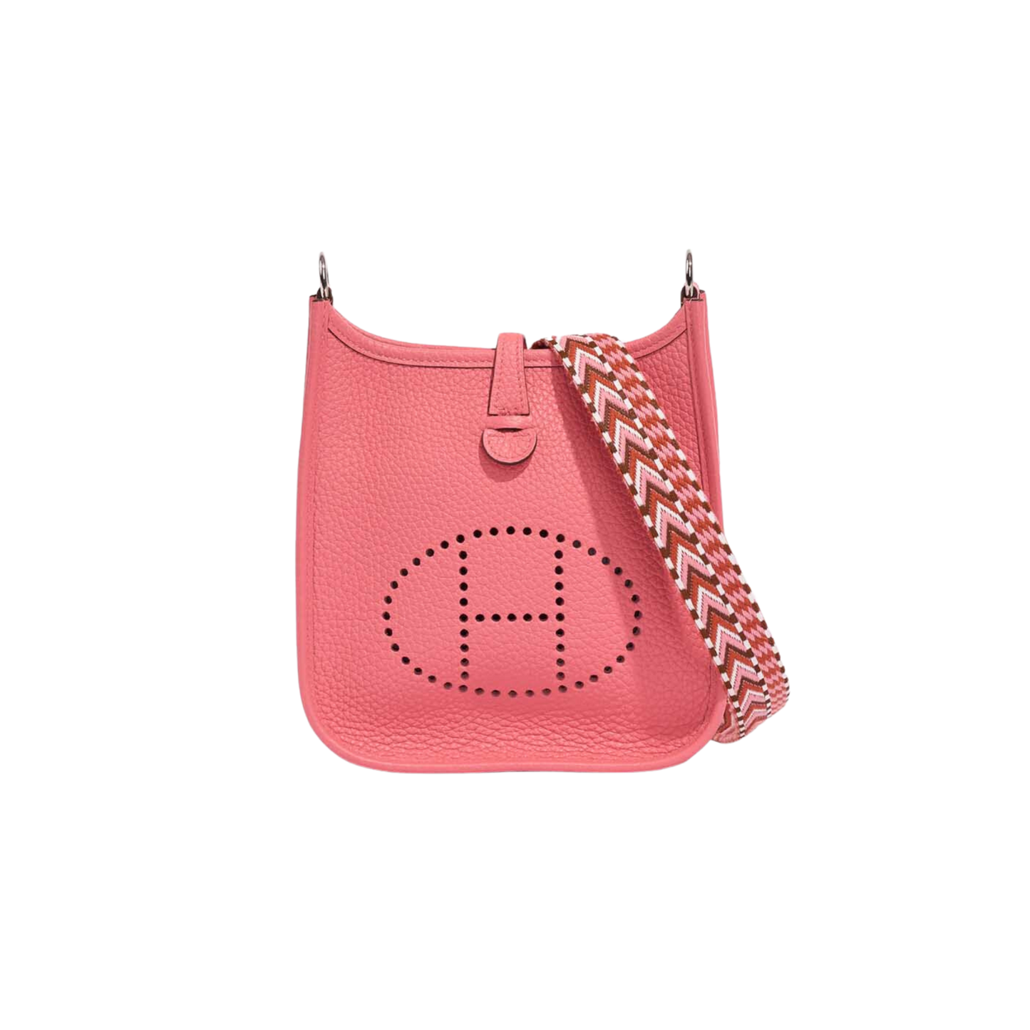 Hermes Evelyne TPM Rose Azalee Clemence Leather