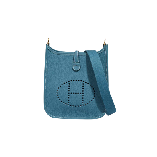 Hermes Evelyne TPM Bleu Jean Clemence Leather