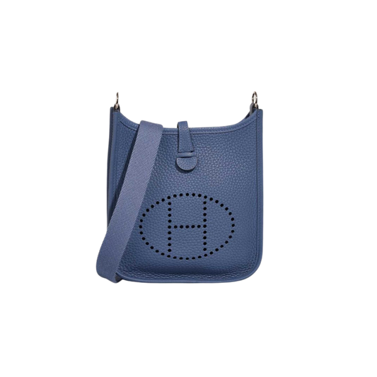 Hermes Evelyne TPM Bleu Brighton Clemence Leather