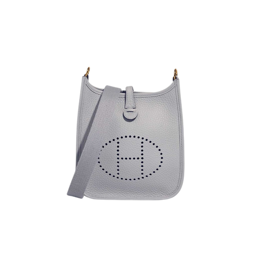 Hermes Evelyne TPM Bleu Glacier Clemence Leather