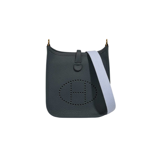 Hermes Evelyne TPM Bleu Orage Clemence Leather