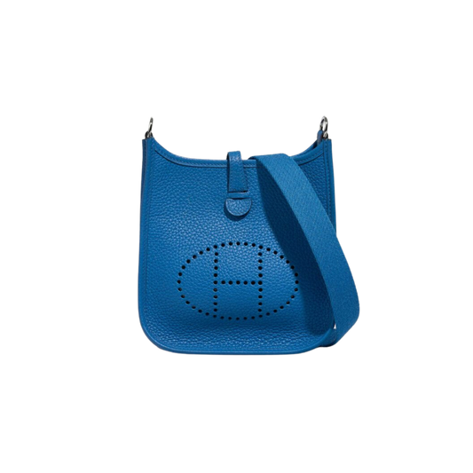 Hermes Evelyne TPM Bleu Zellige Clemence Leather