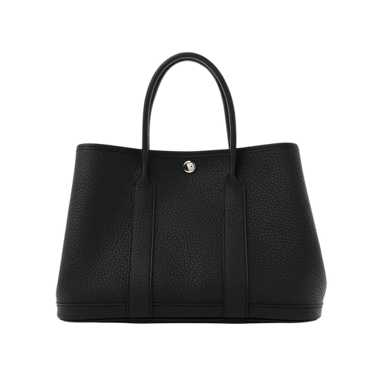 Hermes Garden Party 30 Noir Negonda Leather