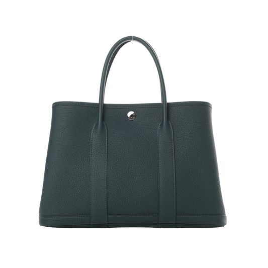 Hermes Garden Party 30 Vert Cypress Negonda Leather