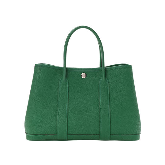 Hermes Garden Party 30 Vert Vertigo Negonda Leather