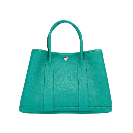 Hermes Garden Party 30 Vert Verone Negonda Leather