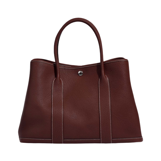 Hermes Garden Party 36 Sienne Negonda Leather