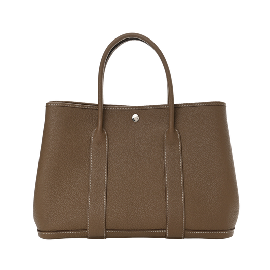 Hermes Garden Party 36 Etoupe Negonda Leather