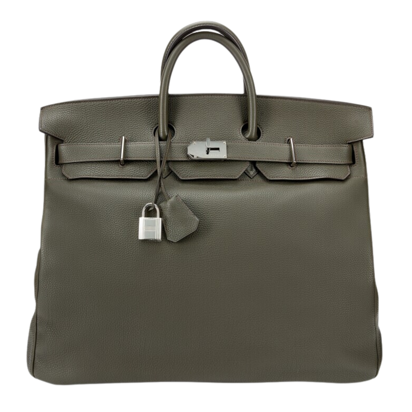 Hermes Birkin 50 HAC Haut à Courroies Vert de Gris Togo Leather