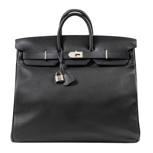 Hermes Birkin 50 HAC Haut à Courroies Noir Togo Leather