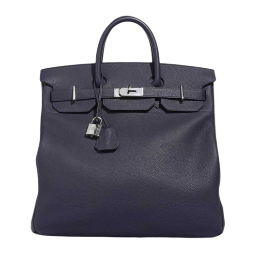 Hermes Birkin 40 HAC Haut à Courroies Bleu Nuit Togo Leather