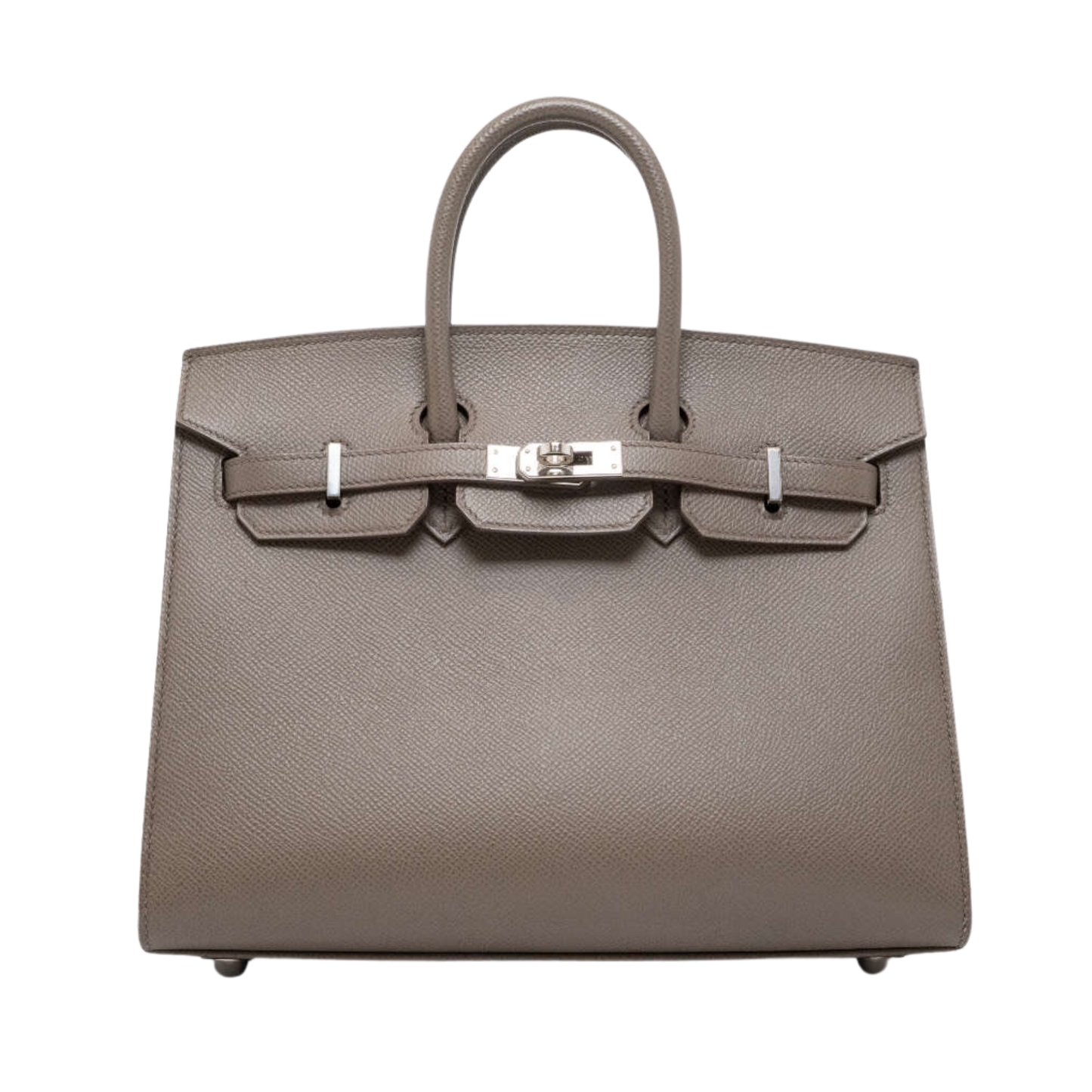 Hermes Birkin 25 Sellier Etain Epsom Leather