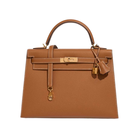Hermes Kelly 32 Gold Epsom Leather