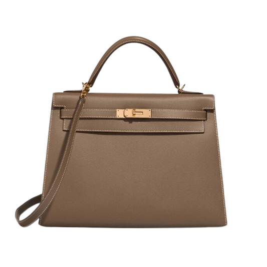 Hermes Kelly 32 Etoupe Epsom Leather