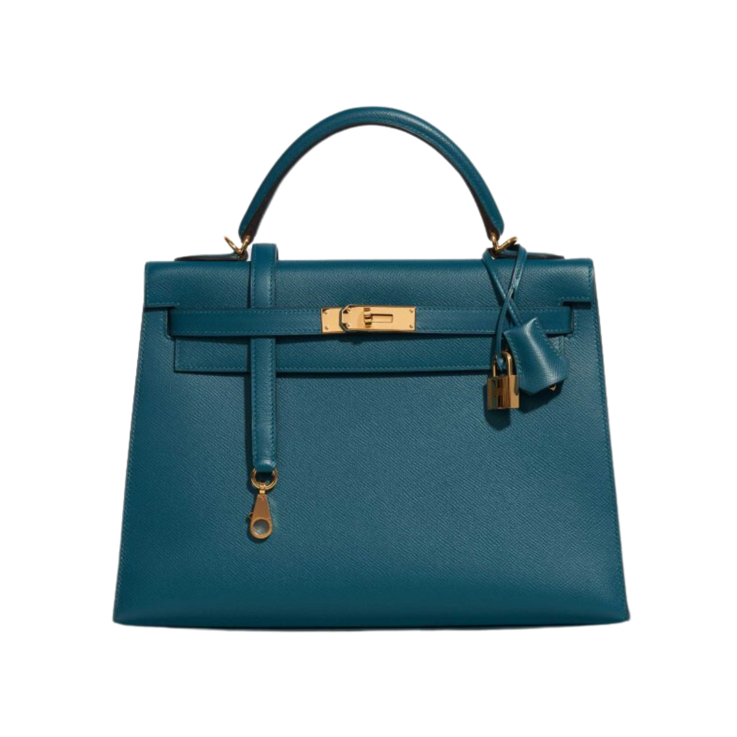 Hermes Kelly 32 Vert Bosphore Epsom Leather