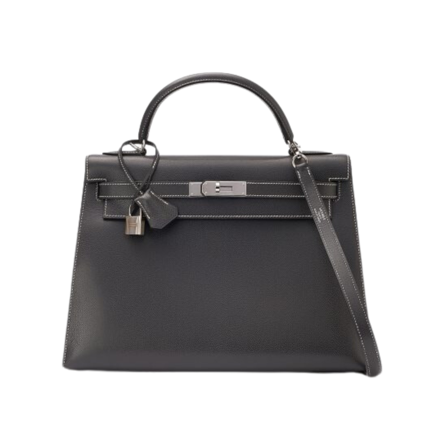 Hermes Kelly 32 Graphite Epsom Leather