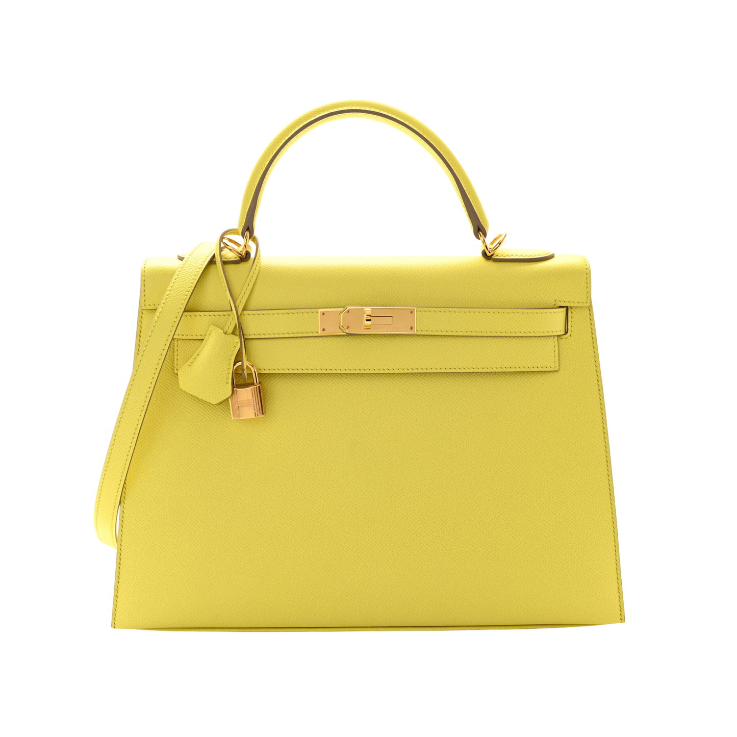 Hermes Kelly 32 Lime Epsom Leather
