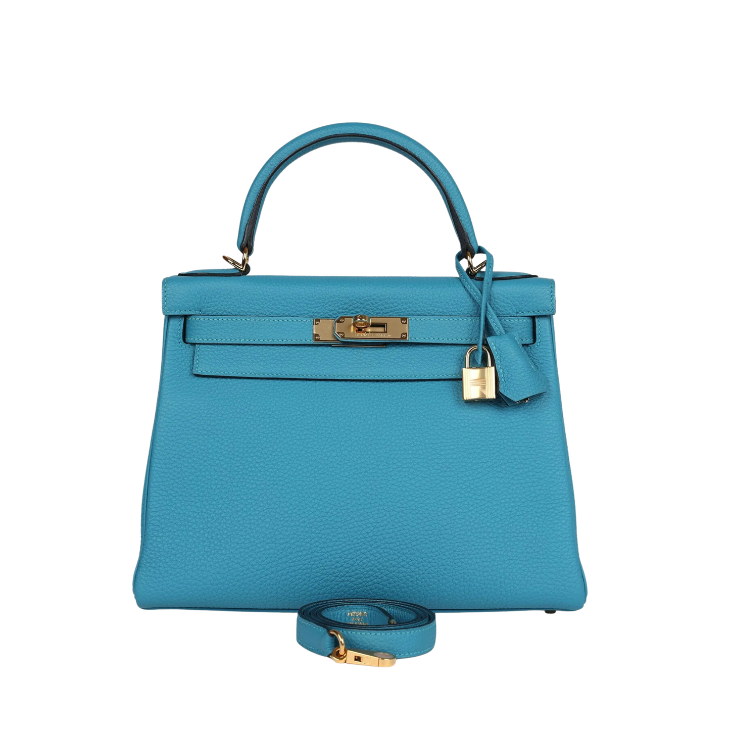 Hermes Kelly 28 Turquoise Togo Leather