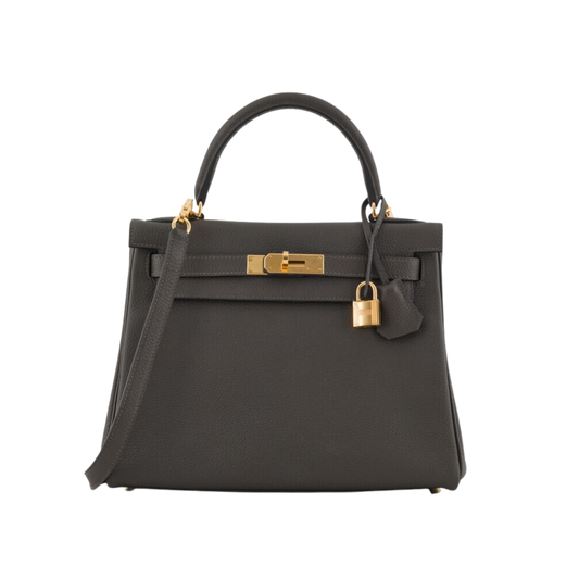 Hermes Kelly 28 Vert de Gris Togo Leather