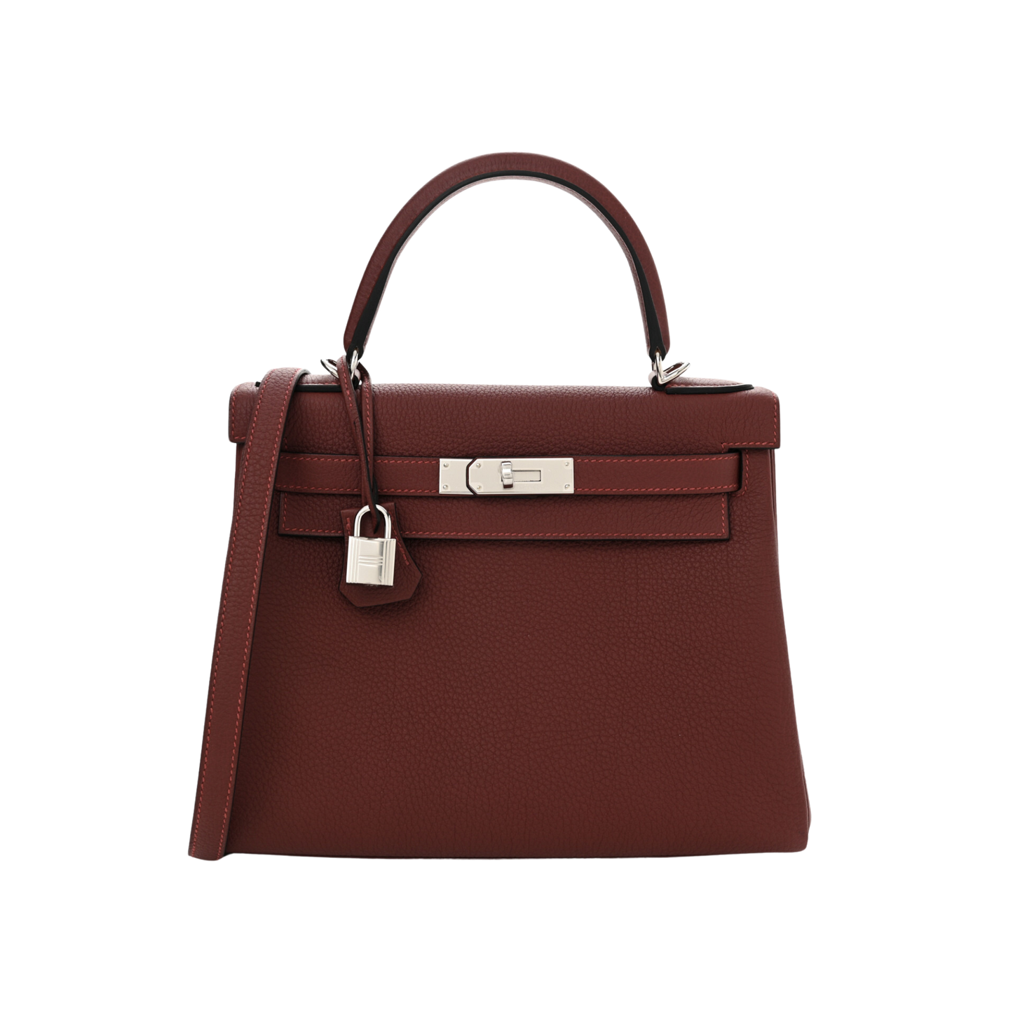 Hermes Kelly 28 Rouge H Togo Leather