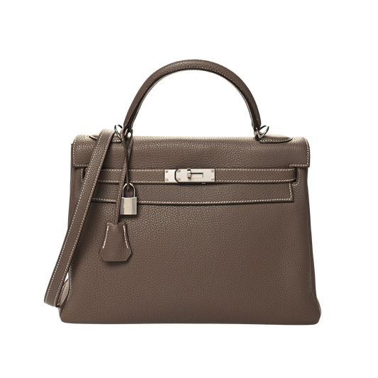 Hermes Kelly 32 Etoupe Togo Leather