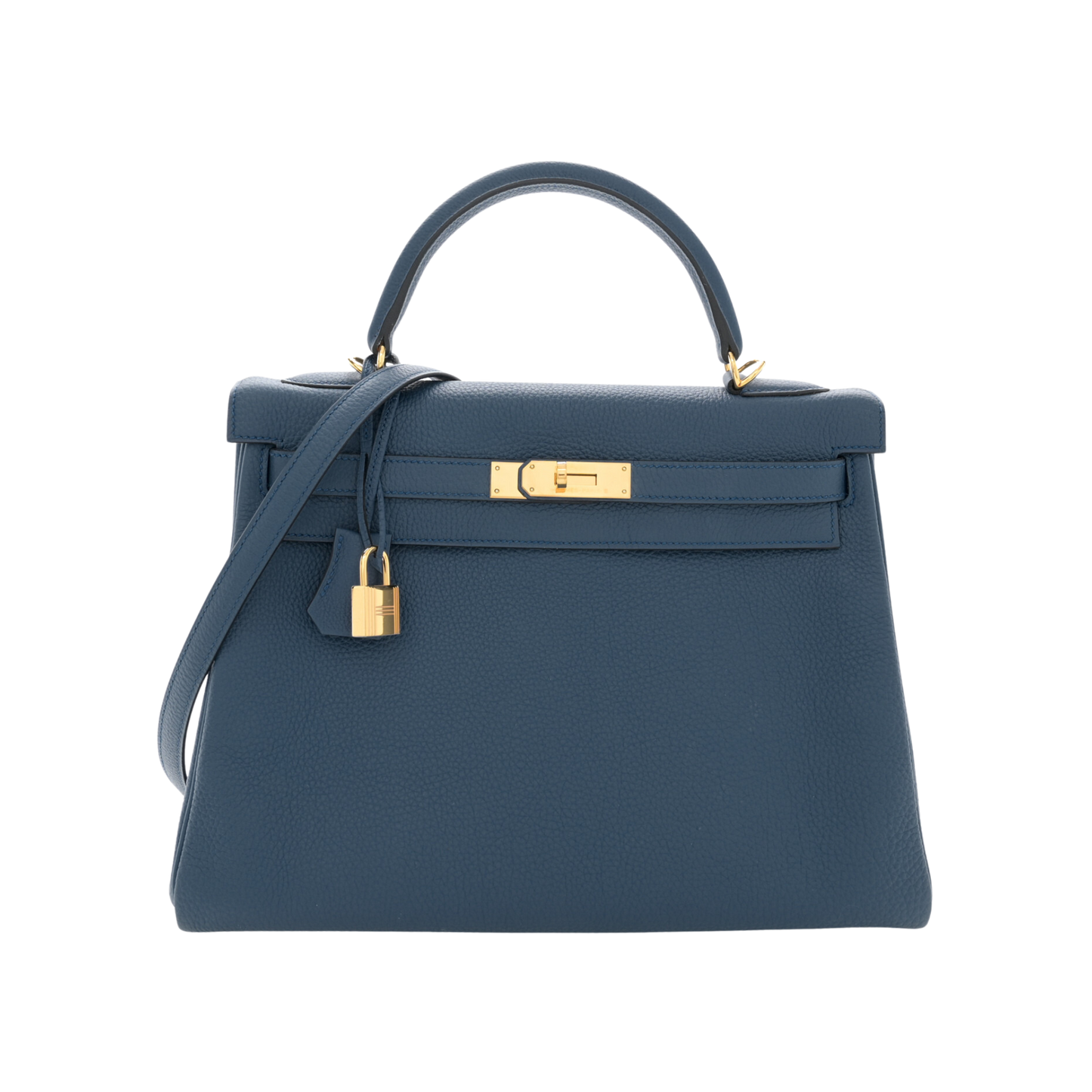 Hermes Kelly 32 Bleu Saphir Togo Leather