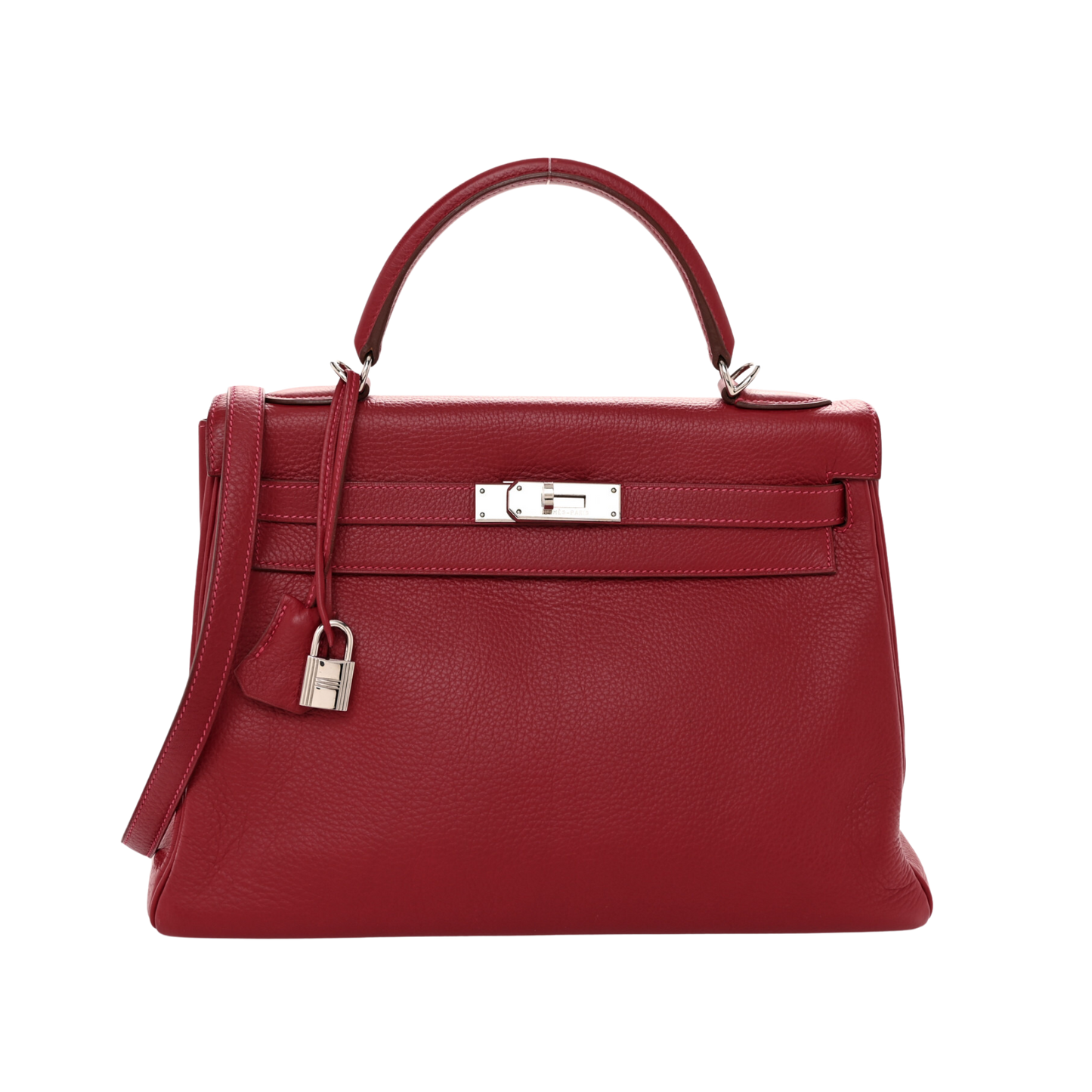 Hermes Kelly 32 Rouge Vif Togo Leather