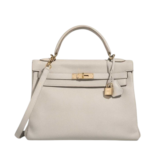 Hermes Kelly 32 Gris Perle Togo Leather