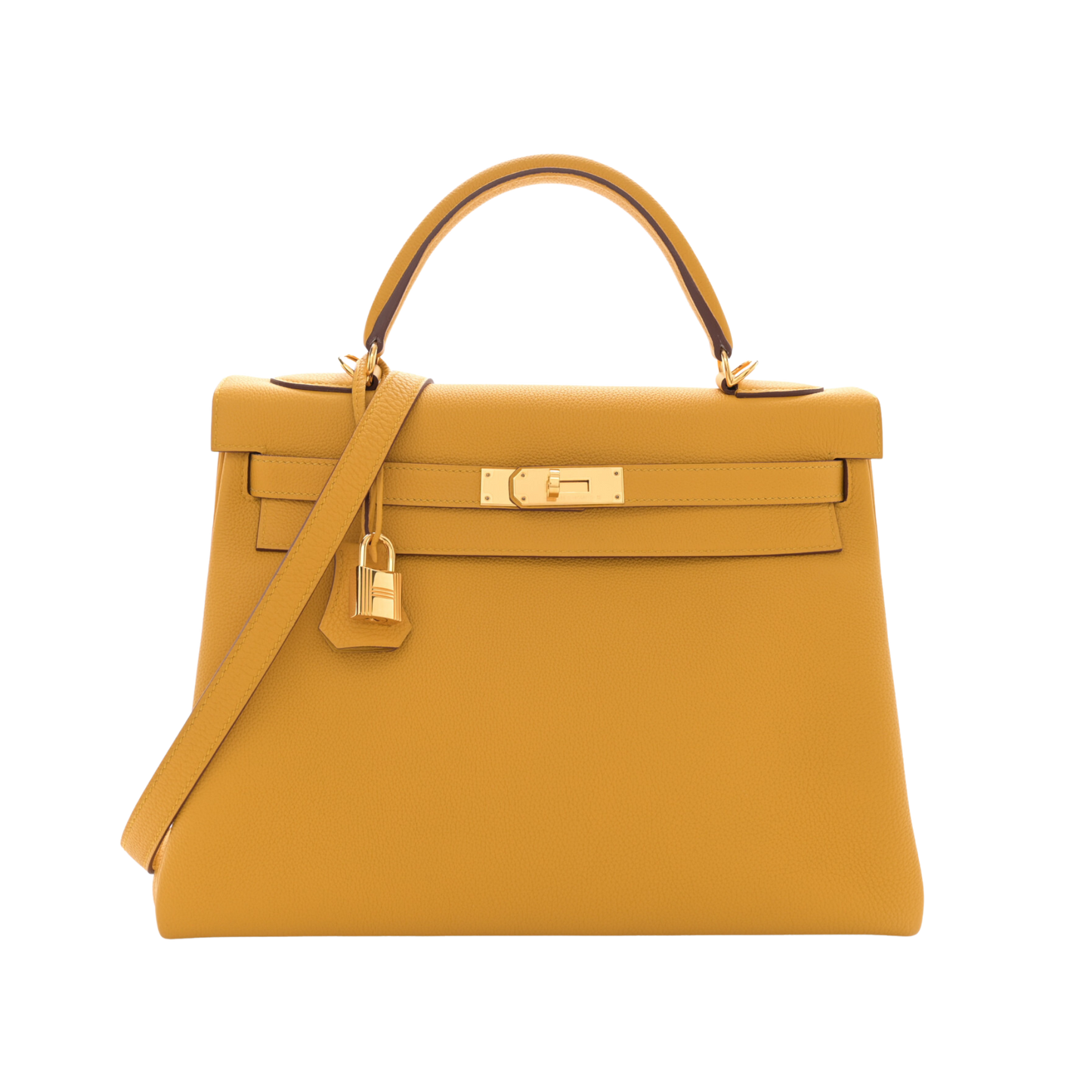 Hermes Kelly 32 Jaune Ambre Togo Leather