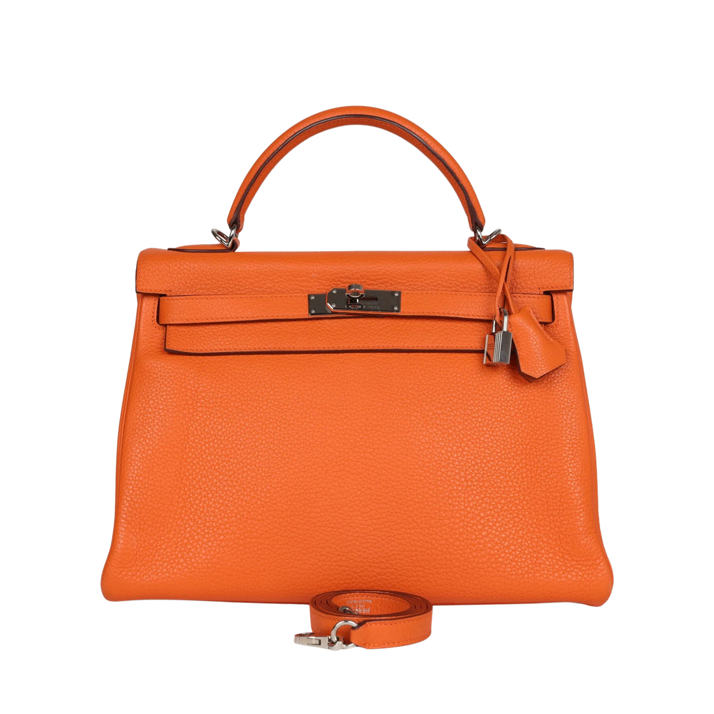 Hermes Kelly 32 Orange H Togo Leather