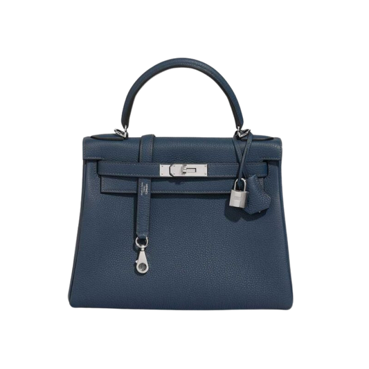Hermes Kelly 28 Bleu de Prusse Togo Leather