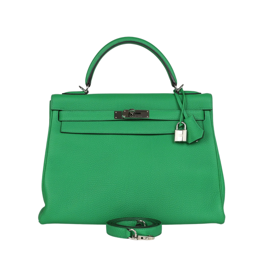 Hermes Kelly 32 Bambou Togo Leather