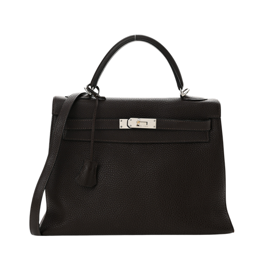 Hermes Kelly 32 Ebene Clemence Leather