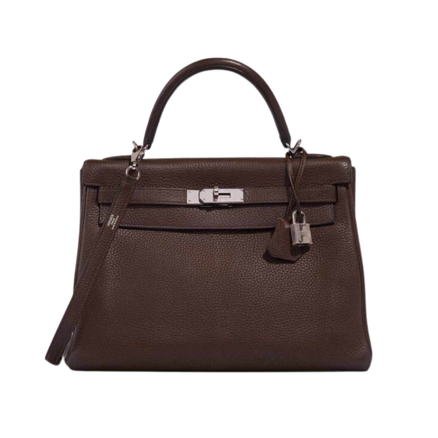 Hermes Kelly 32 Cacao Clemence Leather
