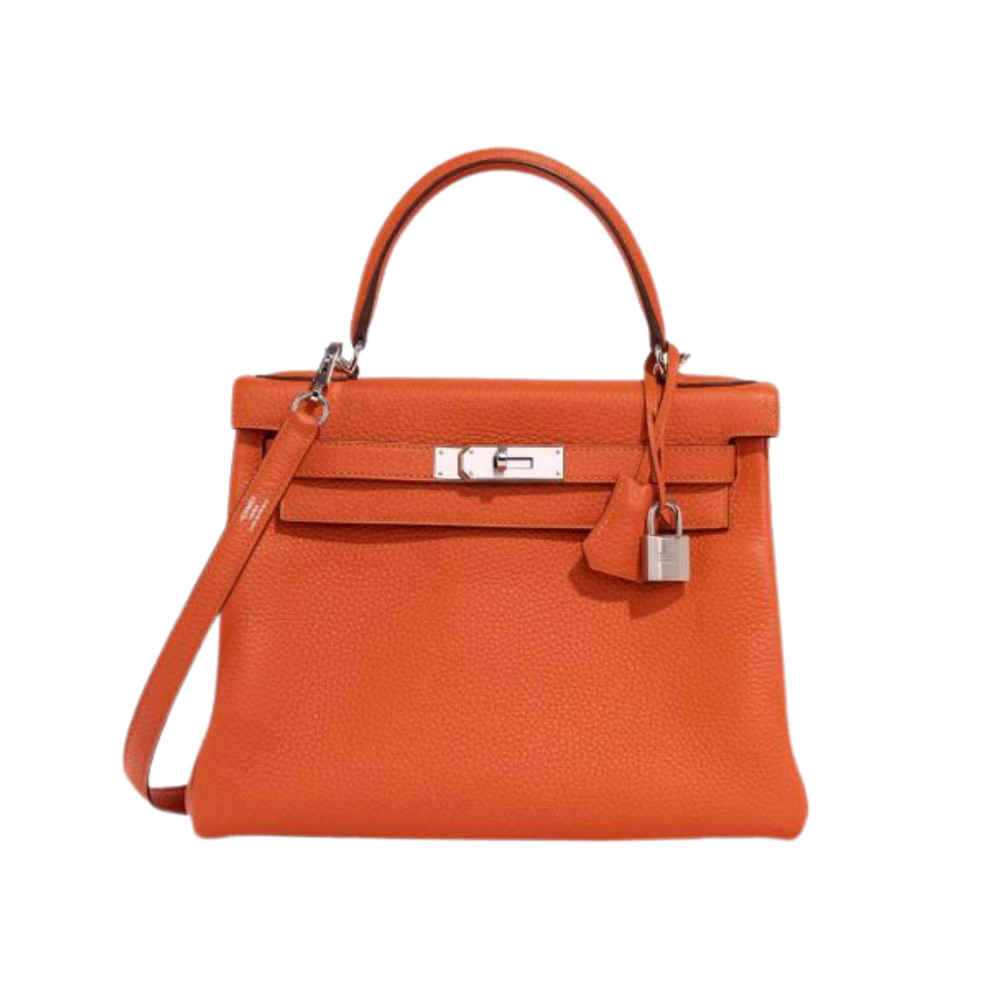 Hermes Kelly 28 Feu Clemence Leather