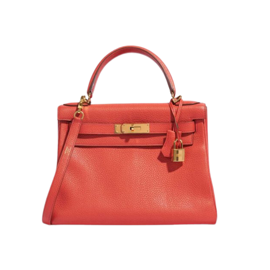 Hermes Kelly 28 Bougainvillier Clemence Leather