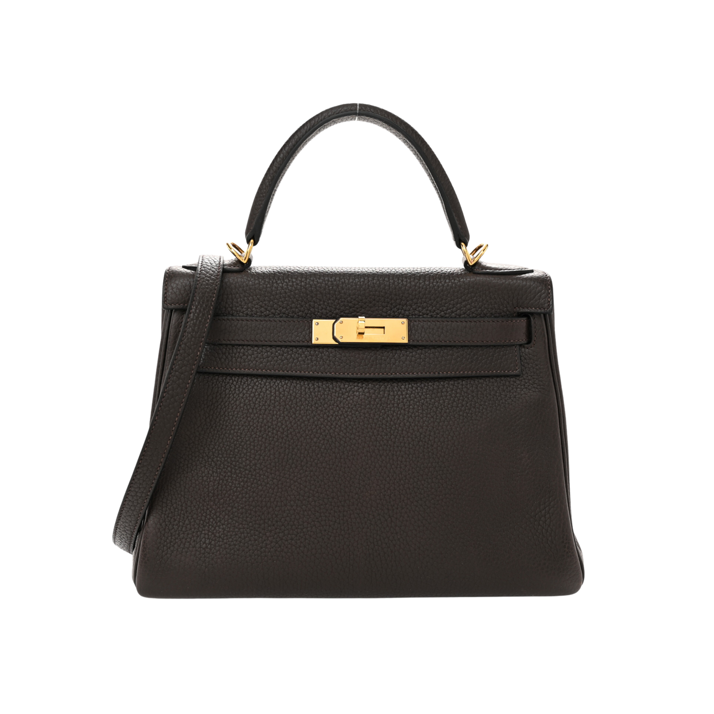 Hermes Kelly 28 Ebene Clemence Leather