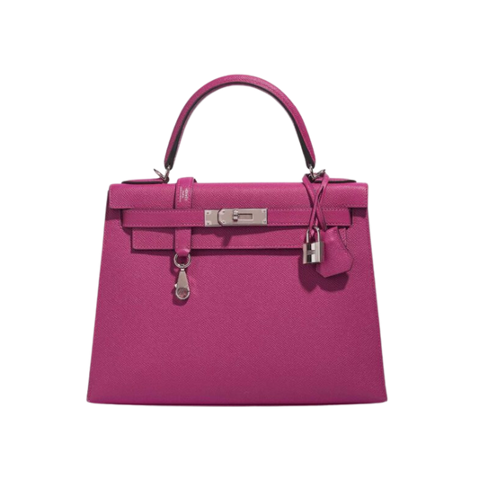 Hermes Kelly 28 Rose Pourpre Epsom Leather