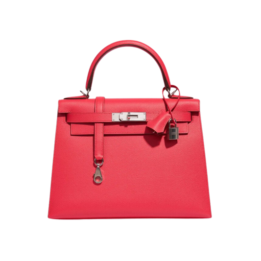 Hermes Kelly 28 Rose Extreme Epsom Leather