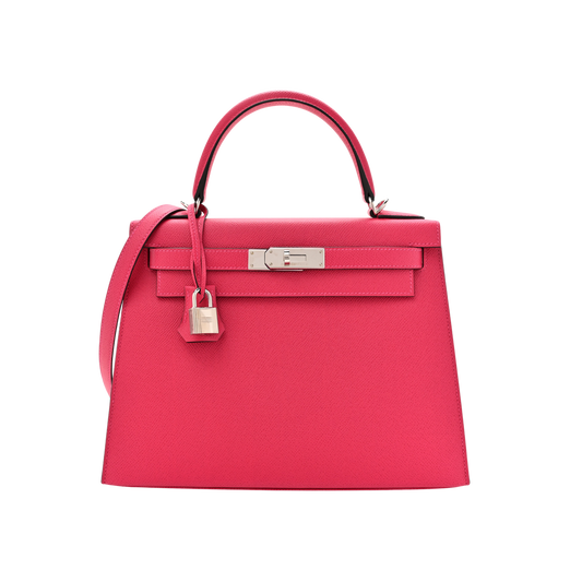 Hermes Kelly 28 Framboise Epsom Leather