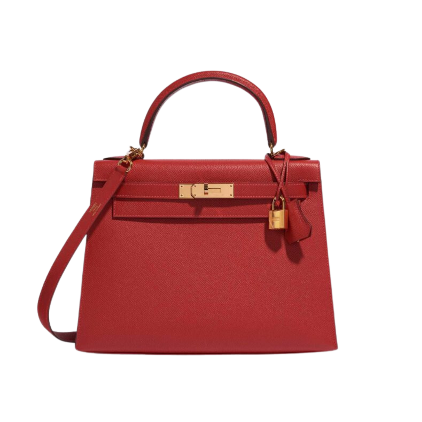 Hermes Kelly 28 Rouge Casaque Epsom Leather