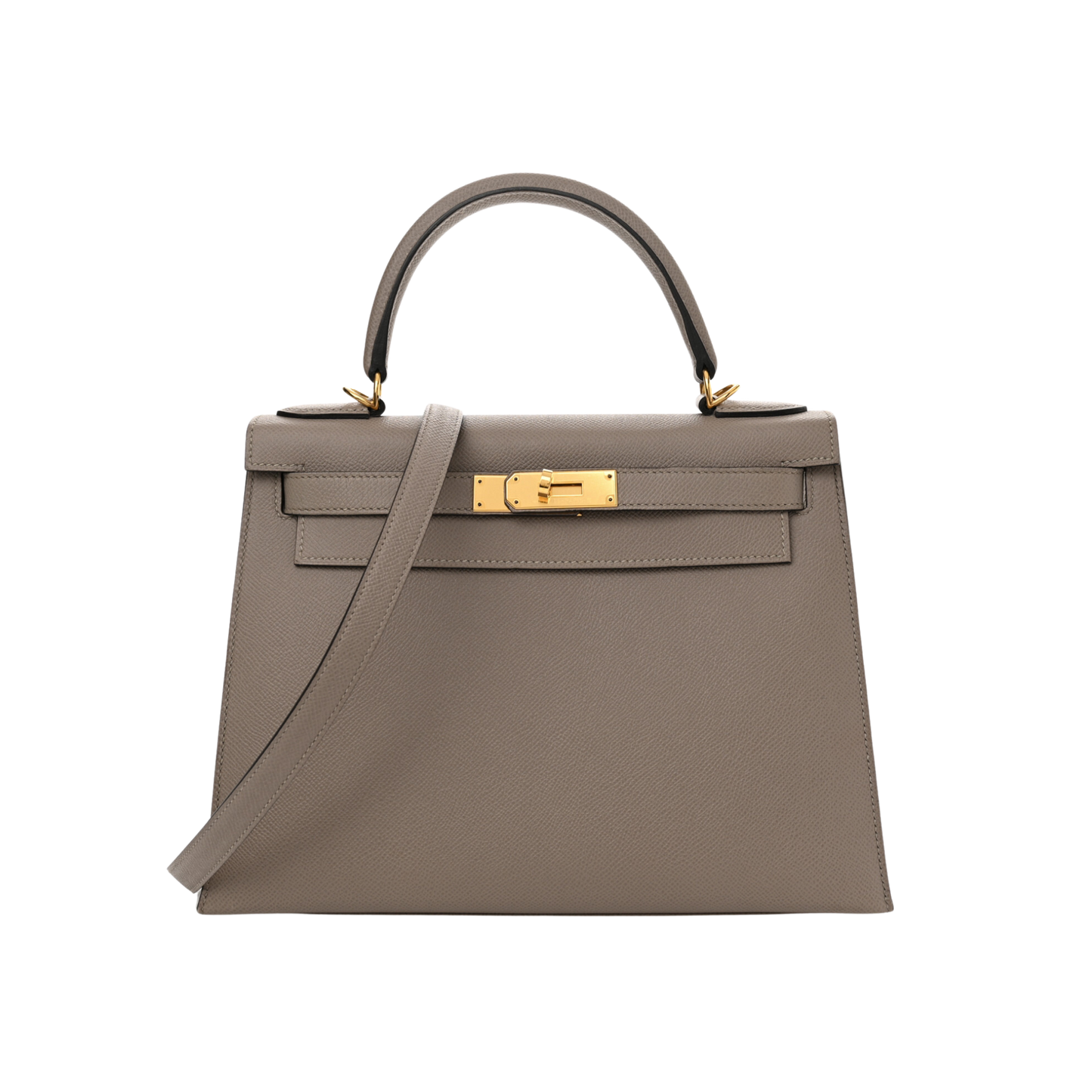 Hermes Kelly 28 Gris Asphalte Epsom Leather