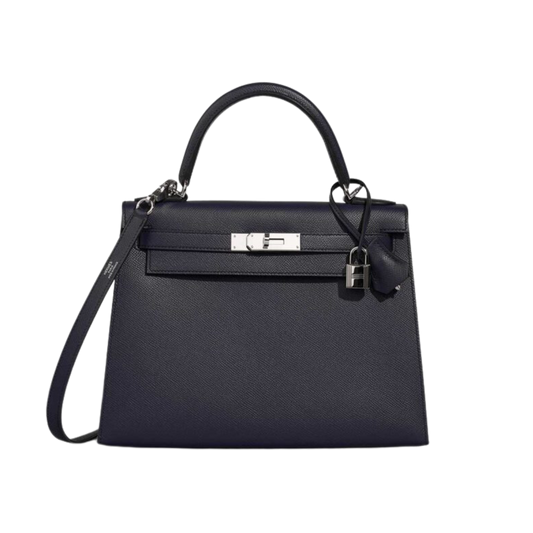 Hermes Kelly 28 Bleu Indigo Epsom Leather
